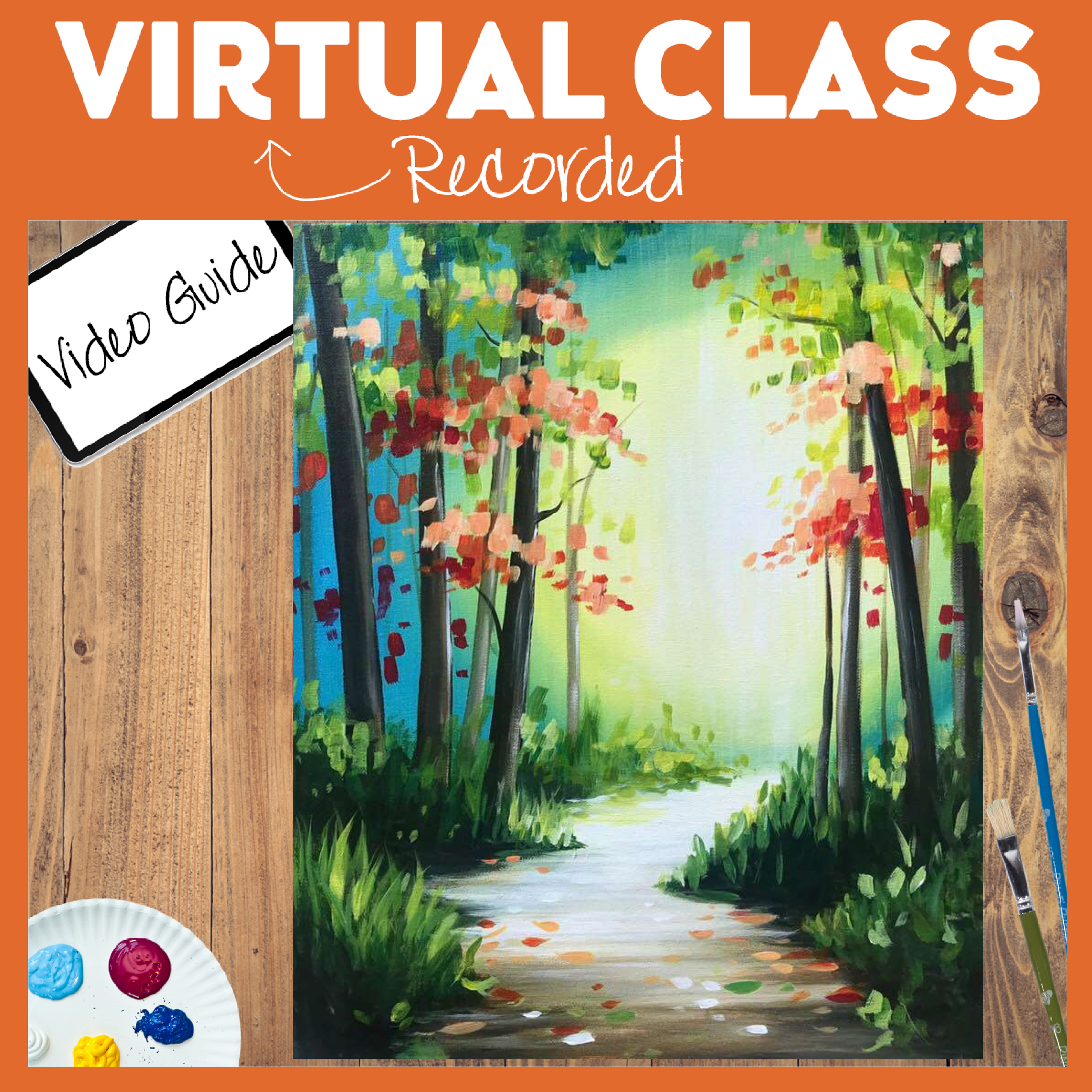 PRE-RECORDED CLASS WATCH UP TO 7 DAYS AFTER. LINK ONLY (NO SUPPLIES INCLUDED)